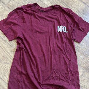 Men's NFQ Maroon Red Athletic Shirt Size Medium